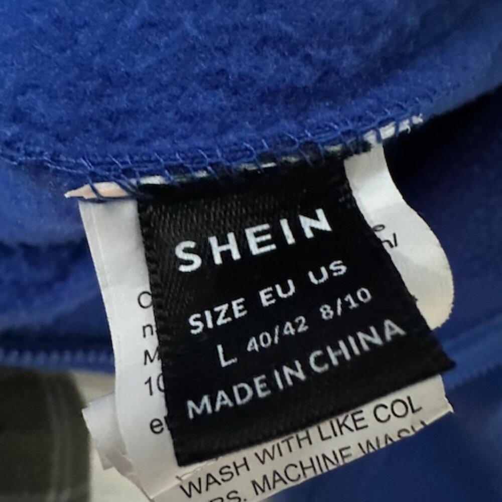 Shein Blue zip up hoodie